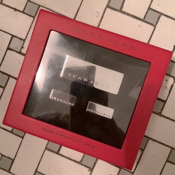 Sean John Money Clip & Cuff Links Box Set - Picture 1 of 3